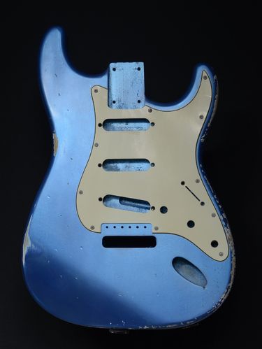 1960 Style Strat Body, Lake Placid Blue