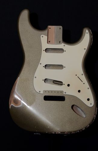 1964 Style Strat Body, Charcoal Metallic