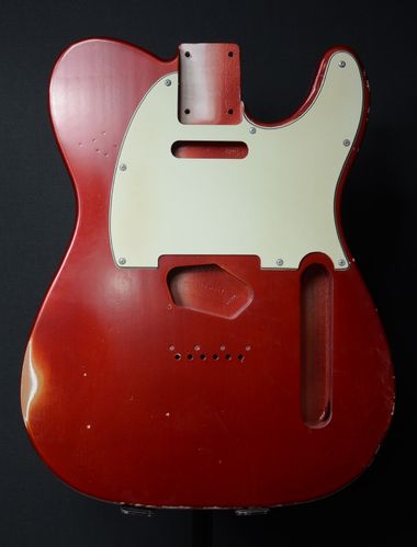 1963 Style Tele Body, Candy Apple Red